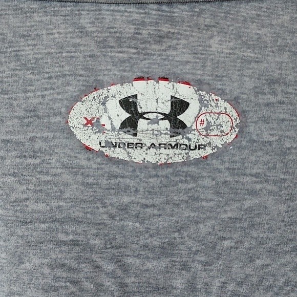 UNDER ARMOUR Youth XL U.S. United States Navy 1775 Heather Gray T Shirt - Picture 5 of 11